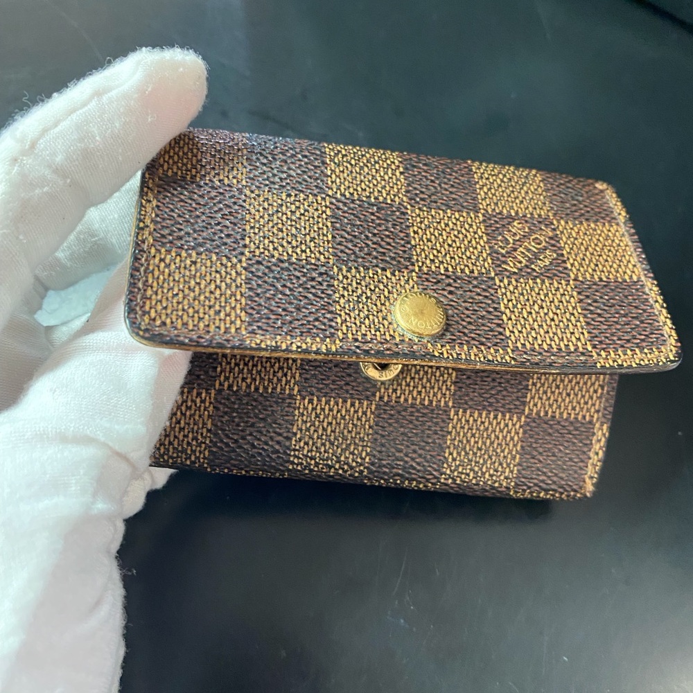 LOUIS VUITTON Authentic DAMIER EBENE 6 KEY HOLDER